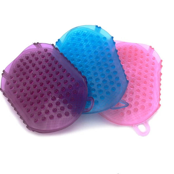 Soft Silicone Body Anti Cellulite Massage Glove Scrub Bath Shower Spa Tool UK