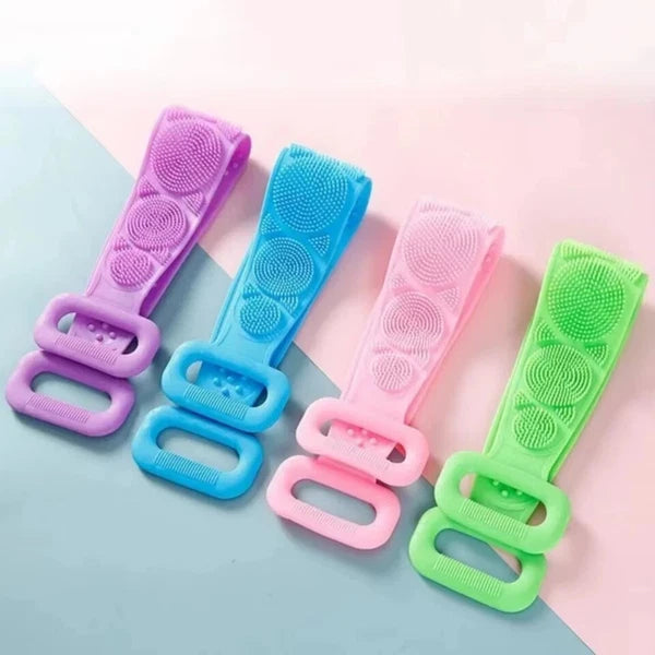 Silicone Body Scrubber – Gentle Exfoliating Shower & Bath Brush for Cleansing