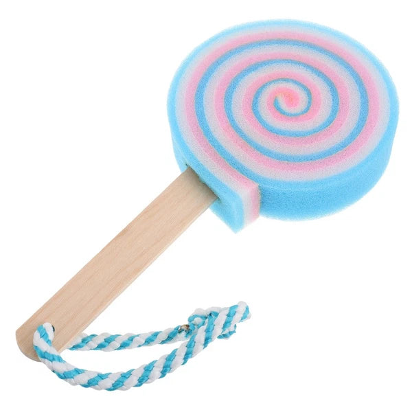 Sponge Brush Lollipop Child Body Scrubber for Kids Children's Bath
