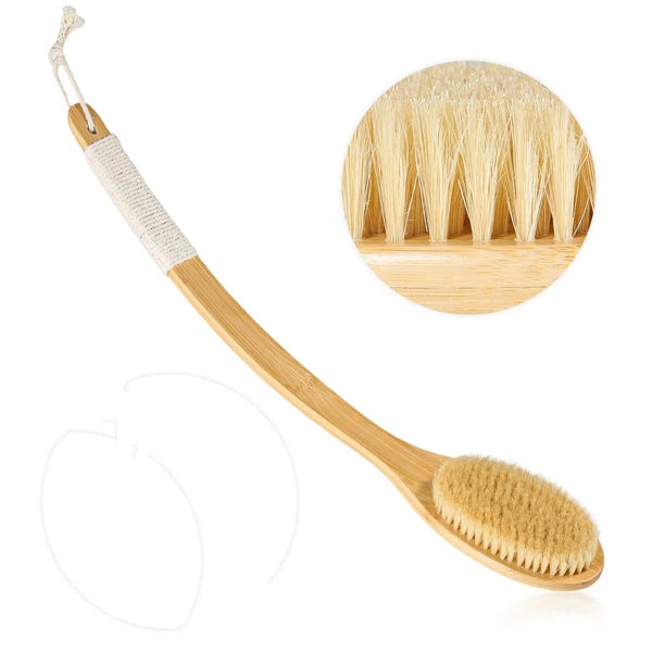 ????Bath Body Brush Shower 22 Super Long Handle Back Body Scrubber Wet/Dry