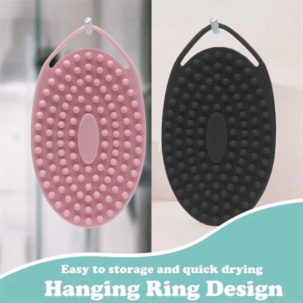 Silicone Body Scrubber Dual-sided Bath Shower Body Massage Exfoliation Brush