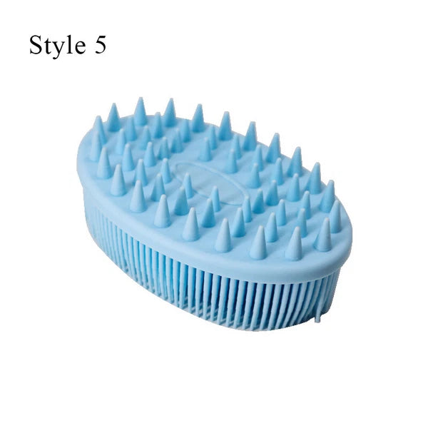 Silicone Bath Brush Soft Hygienic Exfoliating Shower Washing Comb Massage Tool
