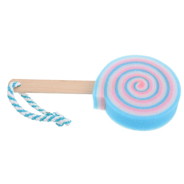 Sponge Brush Lollipop Child Body Scrubber for Kids Children's Bath
