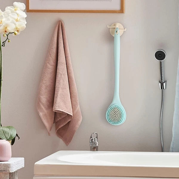 16 Inch Long Handle Bath Brush Back Scrubber Soft Nylon Bristles for Shower
