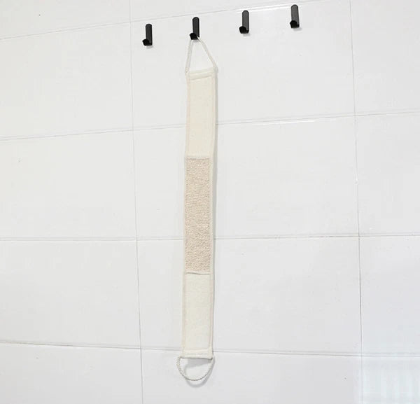Back Scrubber Exfoliating Body Loofah Brush Bath Shower Double Sided Long Belt