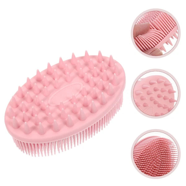 Bathroom Silicone Bath Scrubber Brush Scrub Massage Bath Tool Bath Brush