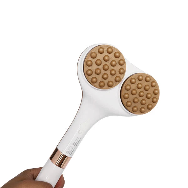 Electric Spin Scrubber Bath Brush Double Head Electric Rotation Body Brush