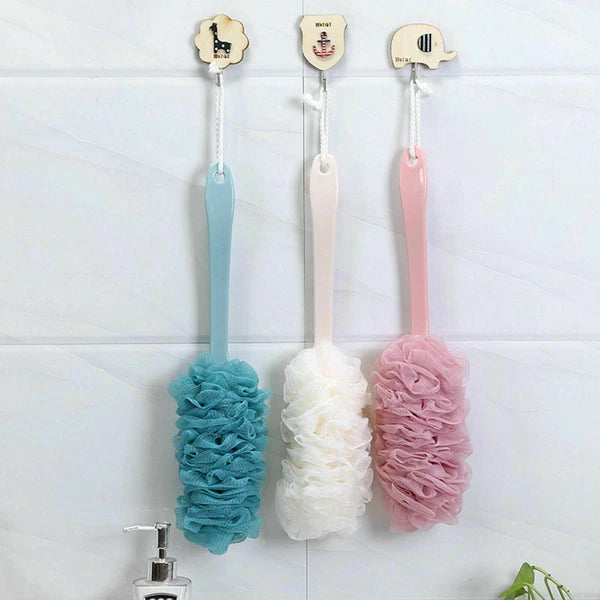 US Bath Brush Loofah Shower Sponge Long Handle Back Scrubber Body Exfoliating