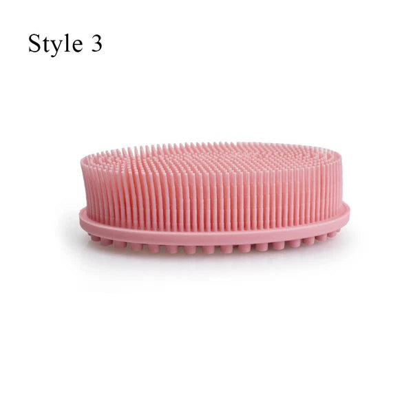 Silicone Bath Brush Soft Hygienic Exfoliating Shower Washing Comb Massage Tool