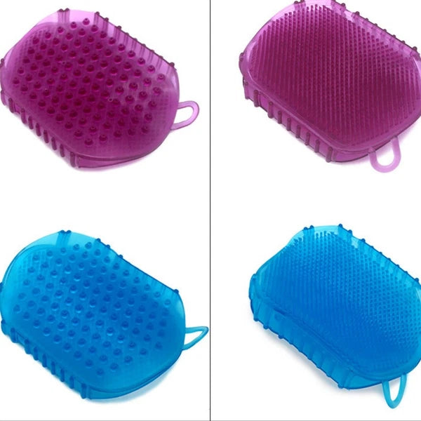 Soft Silicone Body Anti Cellulite Massage Glove Scrub Bath Shower Spa Tool UK