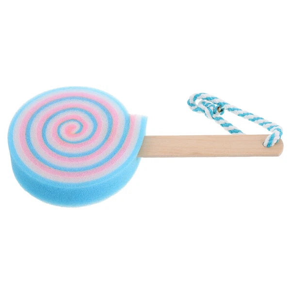 Sponge Brush Lollipop Child Children's Bath Body Scrubber for Kids