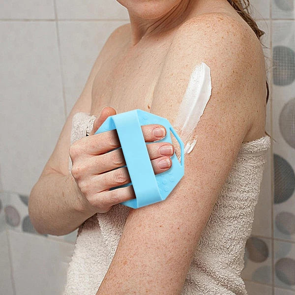 Set Of 2 Body Scrubber Exfoliation For Home Bath Silicone Exfoliator Scrub Brush