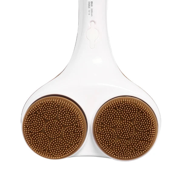 Electric Spin Scrubber Bath Brush Double Head Electric Rotation Body Brush