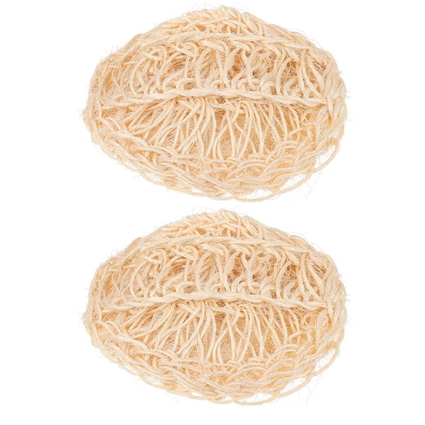 2 Pcs Sisal Bath Brush Body Brushes Skin Cleaning Mother Man Scrubber