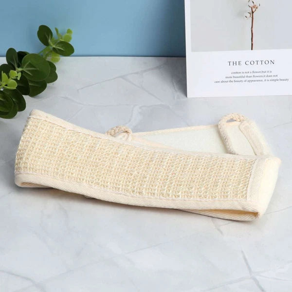 Back Scrubber Bath Shower Strap Loofah Spa Skin Brush Sponge Body Exfoliating