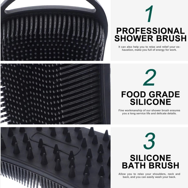 Silicone Body Brush Silicone Body Scrubber Brush Exfoliating Body Scrubber for