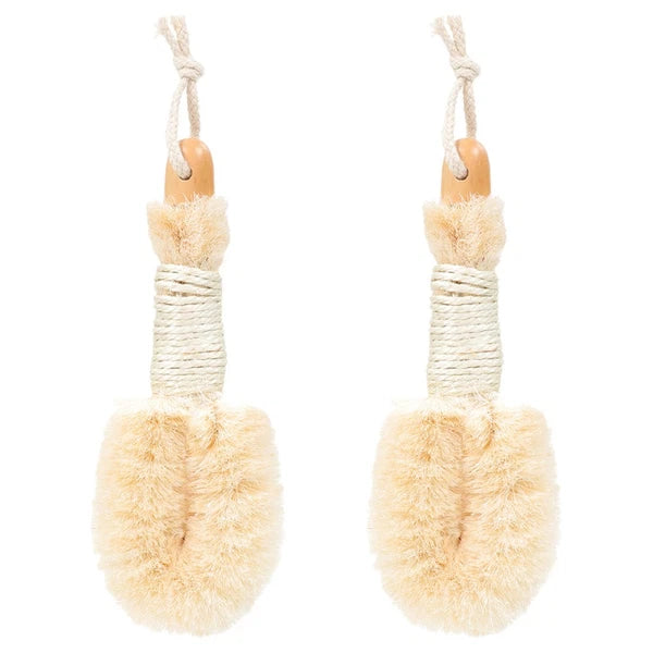 2 Pcs Silk Bath Brush Miss Shower Scrub Exfoliating Body Scrubber