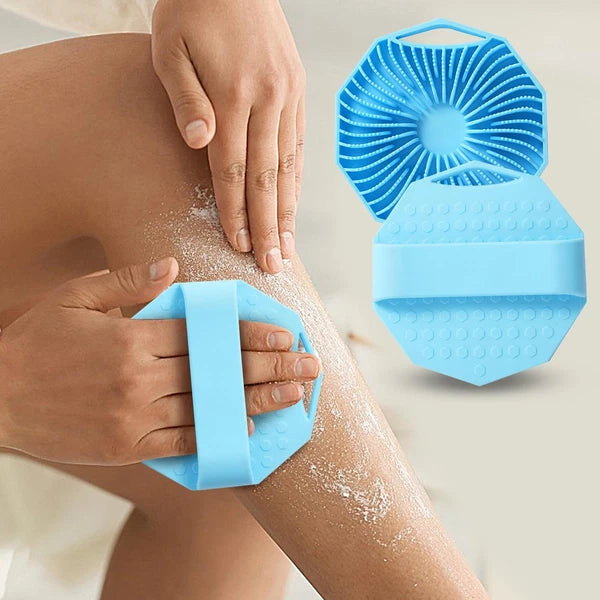 Set Of 2 Body Scrubber Exfoliation For Home Bath Silicone Exfoliator Scrub Brush