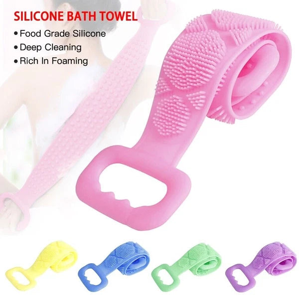 Back Scrubber Shower Exfoliating Silicon Body Brush for Shower, Bath & Massage