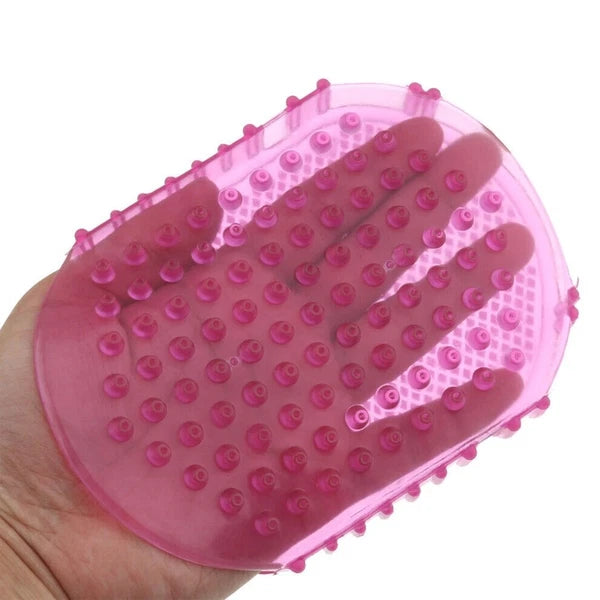 Soft Silicone Body Anti Cellulite Massage Glove Scrub Bath Shower Spa Tool UK