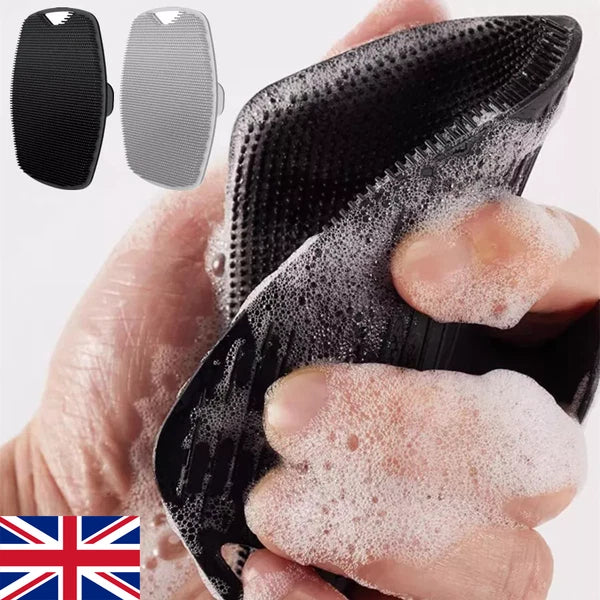 Silicone Body Scrubber - Exfoliating Loofah Shower Scrubber for Men - Travel