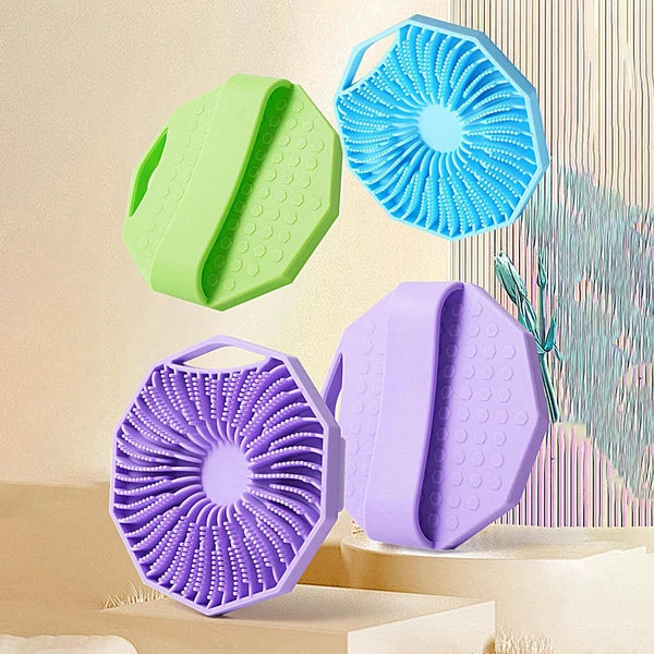 Set Of 2 Body Scrubber Exfoliation For Home Bath Silicone Exfoliator Scrub Brush