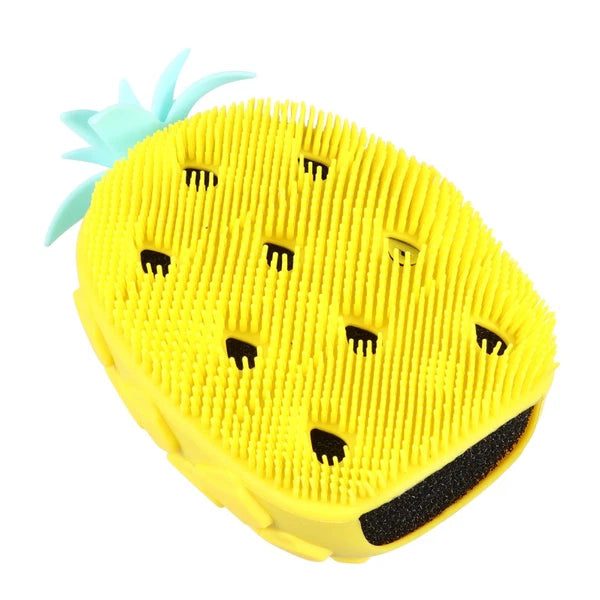Pineapple Shower Brush Child Bath Scrubber Cleaning Silicone Body
