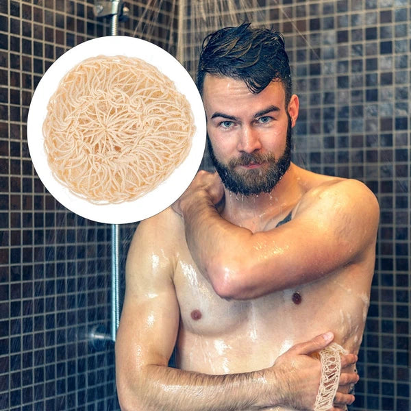 2 Pcs Sisal Bath Brush Mother Man Body Brushes Washing Scrubbers Bathing Balls