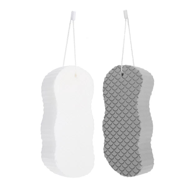 2 Pcs Baby Bath Sponge Shower Puff Sponges for Kids Toddler Brush