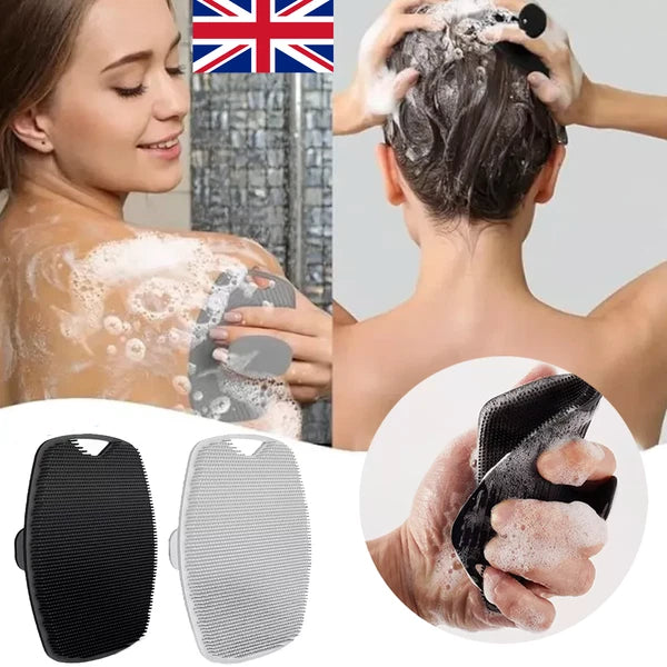 Silicone Body Scrubber - Exfoliating Loofah Shower Scrubber for Men - Travel