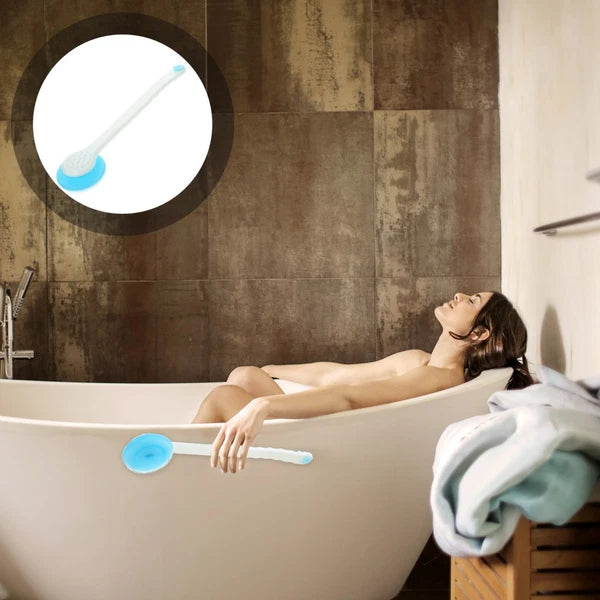 360 Degree Back Scrubbing Brush Man Shower Scrubber Silicone Bath