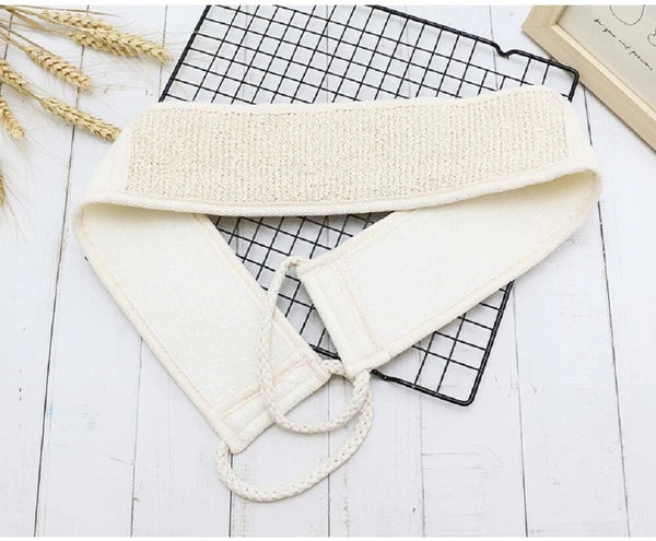 Back Scrubber Exfoliating Body Loofah Brush Bath Shower Double Sided Long Belt