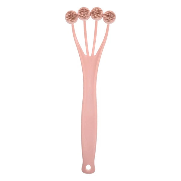Exfoliating Bath Brush Shower Tool Back Scrubber with Long Handle
