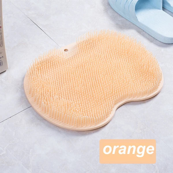 Shower Foot Back Scrubber Massage Pad Body Bath Soft Brush Mat Cleaning Bath