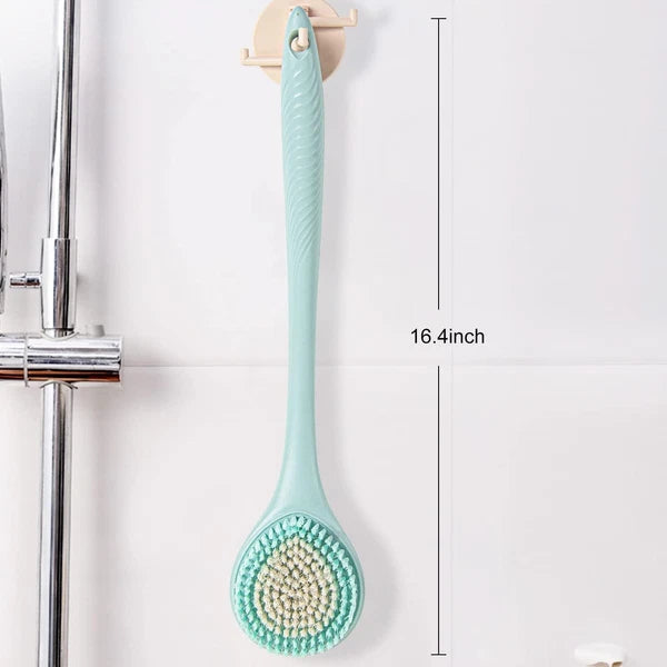 16 Inch Long Handle Bath Brush Back Scrubber Soft Nylon Bristles for Shower