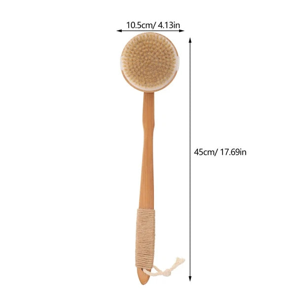 Removable Bath Brush Elderly Back Scrubber for Shower Exfoliating