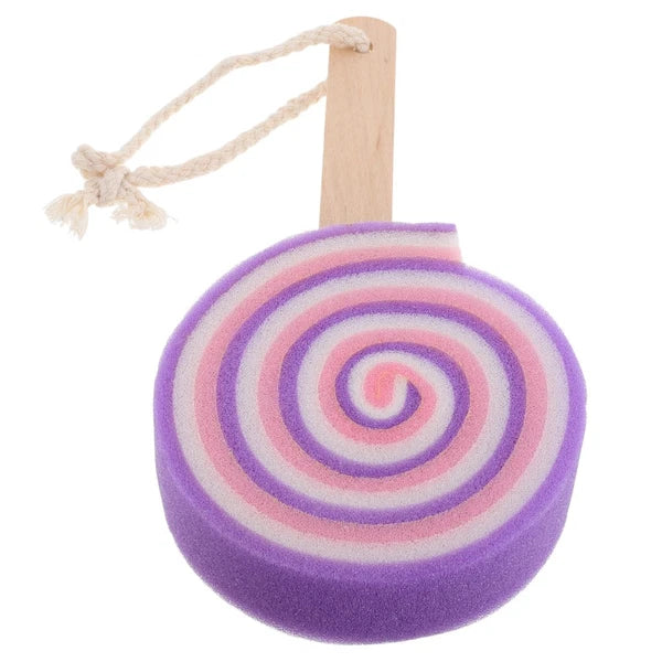 Sponge Brush Lollipop Child Children's Bath Body Scrubber for Kids