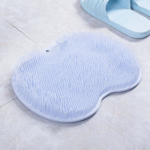 Shower Foot Back Scrubber Massage Pad Body Bath Soft Brush Mat Cleaning Bathroom