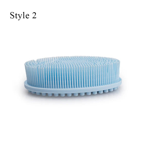 Silicone Bath Brush Soft Hygienic Exfoliating Shower Washing Comb Massage Tool