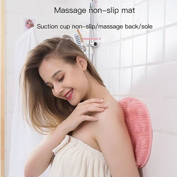 Shower Bath Exfoliating Brush Clean Mat 1-2 Foot Back Body Scrubber Massager Pad