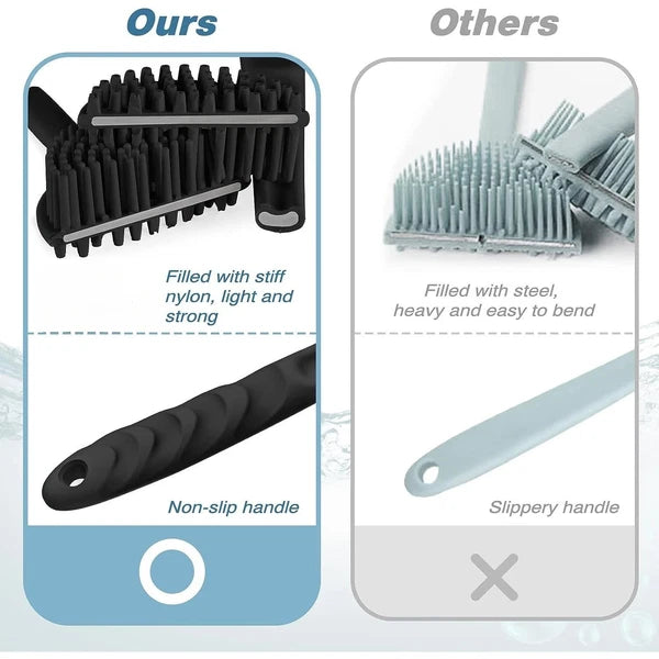 Bath Shower Brush with Handle – Soft Back Scrubber & Exfoliating Skin Massager