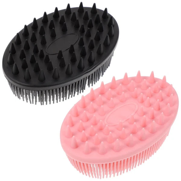 Silicone Shampoo Brush Woman Body Shower Scrubber Baby Bath Tool