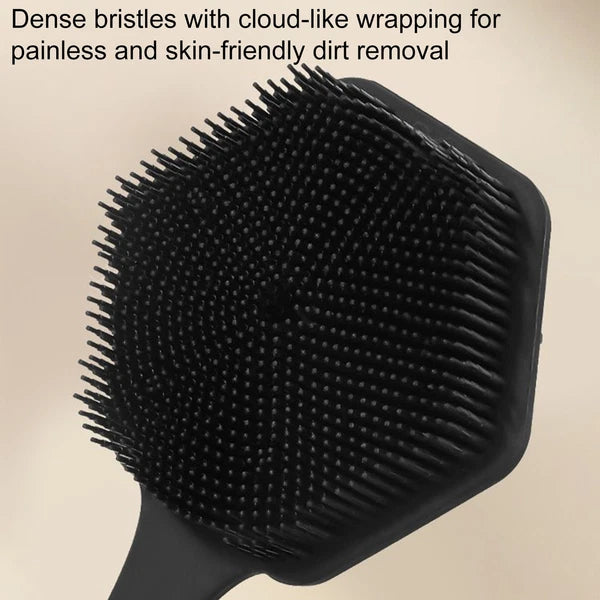 Back Scrubber for Shower Soft Silicone Bath Body Brush with Long Handle