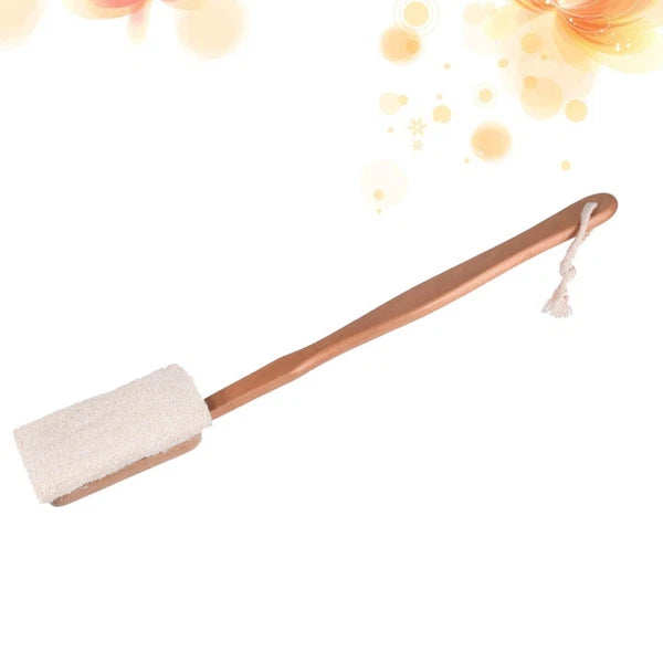 1pc Loofah Bath Brush Long Handle Shower Scrubber Detachable Exfoliating Brush
