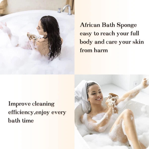 5 Pieces African Net Sponge with Handles