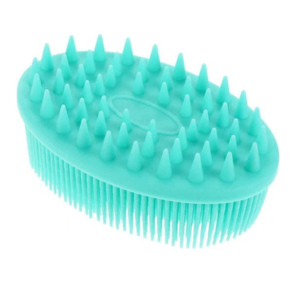 Silicone Baby Bath Hair Brush Infant Massage Exfoliation Shower Brush Scrubber