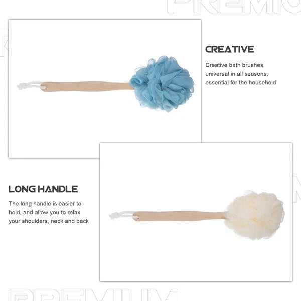 2 Pcs Baby Miss Handle Bath Brush Brushes Shower Long Handles for Elderly
