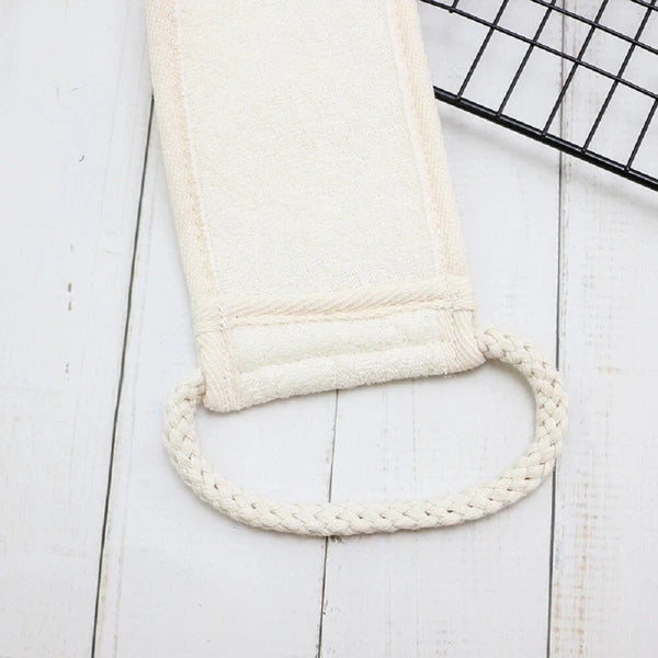 Back Scrubber Exfoliating Body Loofah Brush Bath Shower Double Sided Long Belt
