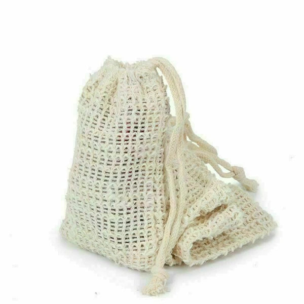 Natural Sisal Soap Bag Soap Saver Net Mesh Exfoliator Foaming Pouch Soft forSkin